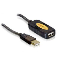 USB 2.0 hosszabbító kábel 10m+erősítő Delock 82446