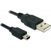 USB 2.0 A-mini 5pin kábel 0,7m Delock 82396 USB 2.0 A-mini 5pin kábel 0,7m Delock 82396