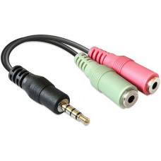 Audió adapter 3.5mm jack 4pin elosztó Delock 65344 Audió adapter 3.5mm jack 4pin elosztó Delock 65344