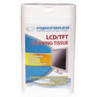 Esperanza ES106 LCD/TFT tisztító nedves kendő 100db