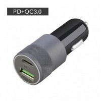 Autós töltő 1xUSB + 1xUSB-C aljzattal nBase 18W NBA-CARQCC-18W 750472
