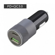 Autós töltő 1xUSB + 1xUSB-C aljzattal nBase 18W NBA-CARQCC-18W 750472