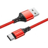 USB 2.0 A-C kábel 1m Borofone fonott BX54 fekete USB 2.0 A-C kábel 1m Borofone fonott BX54 fekete