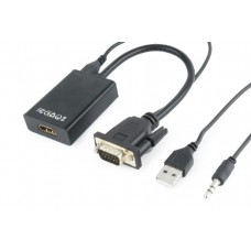 VGA-HDMI konverter +audió Gembird A-VGA-HDMI-01