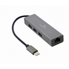 USB-C- > UTP 10/100/1000 átalakító (USB 3.1) Gembird A-CMU3-LAN-01 USB-C- > UTP 10/100/1000 átalakító (USB 3.1) Gembird A-CMU3-LAN-01