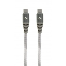 USB 2.0 C-C kábel 1,5m Gembird PD 60W fonott CC-USB2B-CMCM60-1.5M