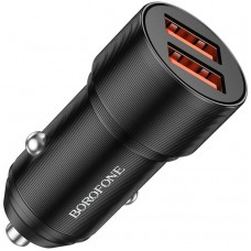Autós töltő 2xUSB aljzattal Borofone 12W BZ19 Autós töltő 2xUSB aljzattal Borofone 12W BZ19