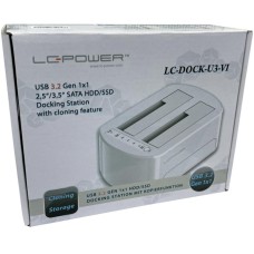 HDD dokkoló 2,5"-3,5"SATA/USB 3.2 LC Power LC-DOCK-U3-VI HDD dokkoló 2,5"-3,5"SATA/USB 3.2 LC Power LC-DOCK-U3-VI