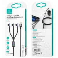 USB 2.0 A-C + Lightning + microUSB kábel 1,2m Usams SJ561USB01 USB 2.0 A-C + Lightning + microUSB kábel 1,2m Usams SJ561USB01