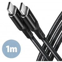 USB 2.0 C-C kábel 1m Axagon PD 60W BUCM-CM10AB