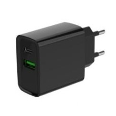 Hálózati töltő 1xUSB + 1xUSB-C aljzattal Gembird 20W TA-UC-PDQC20-01-BK Hálózati töltő 1xUSB + 1xUSB-C aljzattal Gembird 20W TA-UC-PDQC20-01-BK