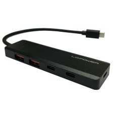 USB Hub 4portos LC Power LC-HUB-U3-4-C Type-C USB 3.2