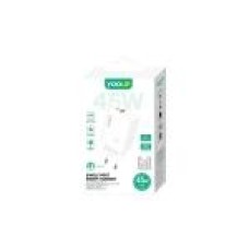 Hálózati töltő 1xUSB + 1xUSB-C aljzattal Yooup 45W NC48-D Hálózati töltő 1xUSB + 1xUSB-C aljzattal Yooup 45W NC48-D
