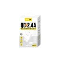 Hálózati töltő 1xUSB aljzattal + USB-C kábel Yooup 12W NC76-A + NB36-P9-1M Hálózati töltő 1xUSB aljzattal + USB-C kábel Yooup 12W NC76-A + NB36-P9-1M