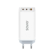 Hálózati töltő 1xUSB + 2xUSB-C aljzattal Savio 65W LA-07 Hálózati töltő 1xUSB + 2xUSB-C aljzattal Savio 65W LA-07
