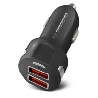 Autós töltő 2xUSB aljzattal Esperanza 36W EZC110K