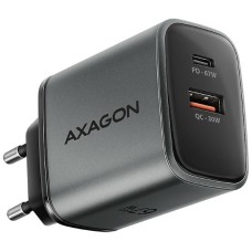 Hálózati töltő 1xUSB + 1xUSB-C aljzattal Axagon 67W GaN ACU-PQ67 Hálózati töltő 1xUSB + 1xUSB-C aljzattal Axagon 67W GaN ACU-PQ67