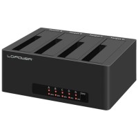 HDD dokkoló 2,5"-3,5"SATA/USB 3.2 LC Power LC-DOCK-U3-4B-V2