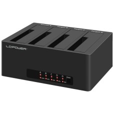 HDD dokkoló 2,5"-3,5"SATA/USB 3.2 LC Power LC-DOCK-U3-4B-V2 HDD dokkoló 2,5"-3,5"SATA/USB 3.2 LC Power LC-DOCK-U3-4B-V2