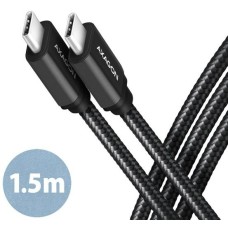 USB 3.2 C-C kábel 1,5m Axagon PD 60W BUCM3-CM15AB