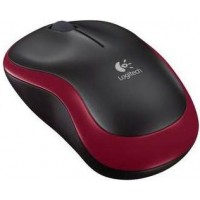 Logitech M185 rádiós optikai egér piros