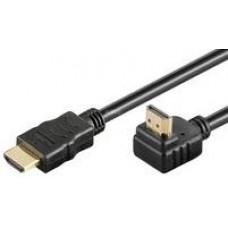 HDMI-HDMI kábel 5m aranyozott v1.4 90° Goobay 31919