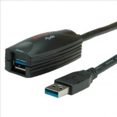 USB 3.0 hosszabbító kábel  5m+erősítő Roline 12.04.1096