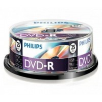 DVD lemez Philips 4,7GB -R 25lemez/henger PH922555