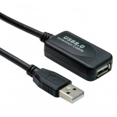 USB 2.0 hosszabbító kábel 10m+erősítő s-3115