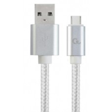 USB 2.0 A-C kábel 1,8m Gembird fonott CCB-MUSB2B-AMCM-6-S