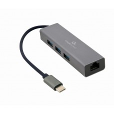 USB-C- > UTP 10/100/1000 átalakító (USB 3.1) Gembird A-CMU3-LAN-01