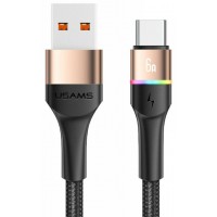 USB töltőkábel A-C 1,2m Usams arany SJ536USB02