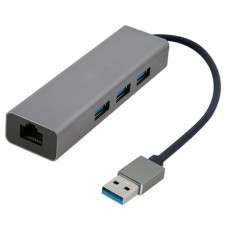 USB- > UTP 10/100/1000 átalakító (USB 3.0) +hub (USB 3.0) Gembird A-AMU3-LAN-01